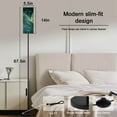 thumbnail image 2 of Modern Standing Floor Lamp Butterfly Mist Iridescent Glow Poster Dimmable Metal Pole Lamp with Linen Lampshade for Living Room LED Bulb Included, 2 of 8