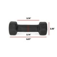 thumbnail image 2 of CAP Barbell, haltère en néoprène noir de, 3lb, simple, 2 of 6