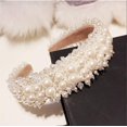 thumbnail image 3 of Diademas de perlas de imitación para mujer, diademas blancas con diamantes de imitación, aro para el pelo para novia, accesorios de boda para niñas, 3 of 5