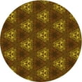 thumbnail image 1 of Ahgly Tapis Rond Lavable en Machine Intérieur Transitionnel Bisque Foncé Marron, 6 Pieds Rond, 1 of 7