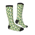 thumbnail image 3 of Haiem Banana Tree Leaves Socks, Funny Novelty Crazy Design Cotton Socks Sports Socks Knee High Socks For Men, Women,1Pairs - Gift For Working Friends, 3 of 8