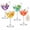 4pcs, variant on Bird Glasses 150ml/5.2 Oz Bird Shaped Cocktail Cheers Cup Unique Creative Martini Wine Glass Clear Crystal Goblet Drinking Cups for Champagne, Party Wedding and Home Decor