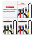 thumbnail image 3 of El cable de datos de uno a cuatro es adecuado para Android 2 Cable de carga rápida multicabezal 4 en 1 tipo C de Apple, 3 of 5