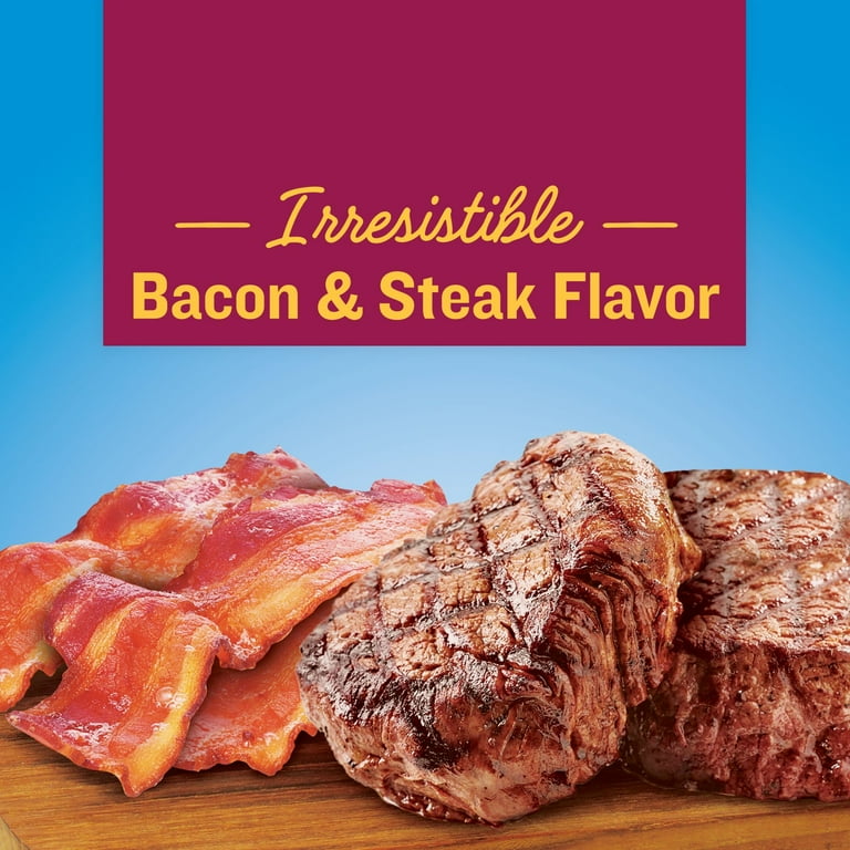 Kibbles and bits steak and clearance bacon