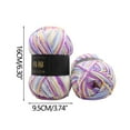 thumbnail image 3 of 50g Acrylic Yarn for Crochet or Knitting, Colorful Gradient Yarn Thread, 1 Rolls Skeins, Suitable for Any Knitting Crochet and Crafts Mini Woven Fabrics, 3 of 6