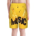 thumbnail image 6 of PAYOHTO Yellow Bright Music background Boys Swim Trunks Quick Dry Beach Boardshorts for Teen Boys Bathing Suit Swimwear for Boys, 6 of 7