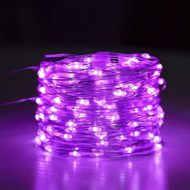 Guirnalda de luces LED con batería, lámpara de alambre de cobre para Navidad, boda, fiesta, vacaciones, iluminación de hadas, decoración del hogar y dormitorio