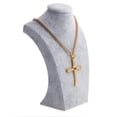 thumbnail image 3 of RABBITH Small Velvet Necklace Jewelry Display Model Bust Stand Necklace Displays Rack, 3 of 7