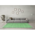 thumbnail image 3 of Ahgly Company Indoor Square Solid Emerald Green Modern Area Rugs, 6' Square, 3 of 4