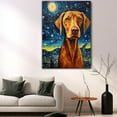 thumbnail image 5 of Vizsla Dog Canvas Wall Art - Starry Night Van Gogh Dog Canvas Print Dog Sayings Painting Home Office Wall Decor Framed Dog Lover Gift, 5 of 6