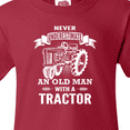 thumbnail image 4 of Inktastic Old Man Tractor Youth T-Shirt, 4 of 5