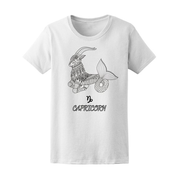 Astrology Capricorn Zodiac Sign Tee Women's -Image by Shutterstock