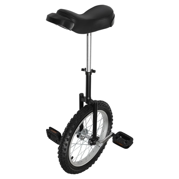 TFCFL 16 Inch Wheel Unicycle Balance Fitness Exercise Adult Training Cycling Unicycle Black