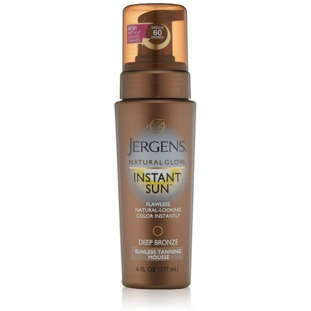 Jergens Natural Glow Instant Sun Sunless Tanning Mousse, Deep Bronze 6