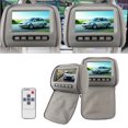 thumbnail image 3 of Car Headrest Mount Monitor, MP5 Display Dual Channel Infrared Transmitter  Remote Control Car DVD Player  for Car Mini Van Travel Entertainment, 3 of 7