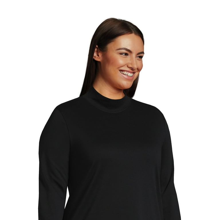 Lands end top black turtleneck