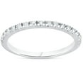 thumbnail image 1 of 1/4ct TW Diamond Ring Stackable Engagement Womens Wedding Band White Gold, 1 of 1