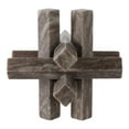 thumbnail image 6 of Decorative Marble Geometric Orb Sculpture for Home Decor - Ornament Accent for Bathroom, Living Room, and Shelf Display - Abstract Jack Figurine for Coffee Table or Mantel Decor - 7", Gray, 6 of 8