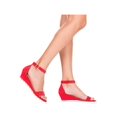 thumbnail image 5 of Women's Adjustable Ankle Strap Open Toe Low Wedge Sandal Comfortable Platform Heeled Sandals, 5 of 5