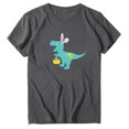 thumbnail image 3 of T-Shirts d'Été pour Femmes Grande Taille, Hauts d'Été pour Femmes, T-Shirts à Col Rond Imprimés Grande Taille, T-Shirt Graphique à Manches Courtes, Hauts à Col en V pour Femmes en Liquidation, 3 of 5