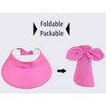 thumbnail image 5 of Sombreros Simplicity para mujer, visera convertible para playa con protección solar UV UPF 50+, 5 of 5