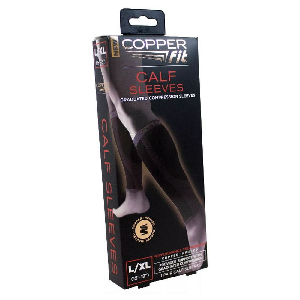 Copper Fit Compression Calf Sleeve, L/XL