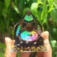 thumbnail image 2 of Torre de energía de pegamento de piedra triturada de loto de cristal natural de joyería tridimensional (5 cm) JAMW Sencillez, 2 of 5
