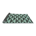 thumbnail image 2 of Ahgly Company Indoor Square Abstract Light Blue Modern Area Rugs, 4' Square, 2 of 4