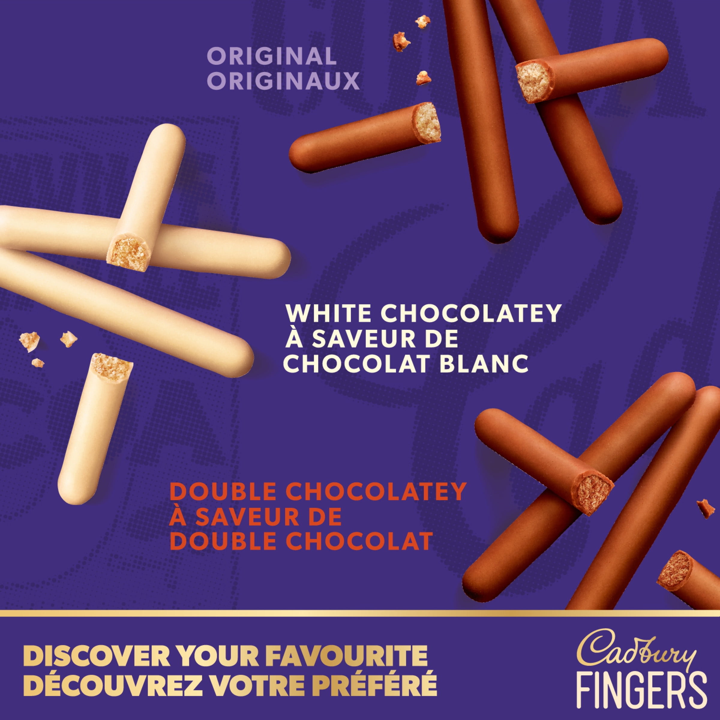 CADBURY FINGERS À SAVEUR DE DOUBLE CHOCOLAT 114 g