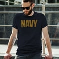 thumbnail image 5 of U.S. Navy Distressed Logo T Shirt & Exclusive Sticker, 5 of 8