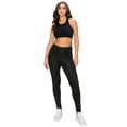 thumbnail image 2 of Women's High-Waist Leggings, Workout, Yoga, Running Pants with Pockets, Ankle-Length Activewear, 2 of 5