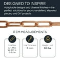 thumbnail image 4 of RCH Hardware CH-S59-496-PC-10 Steel Fixture Chain, Polished Chrome (10FT), 4 of 4