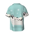 thumbnail image 2 of Sigee French Bulldog Taking a Bath Print Men's Shirts Casual Button Down Short Sleeve Summer Beach Shirt Hawaiian Vacation Shirts Tee Shirt-4X-Large, 2 of 7