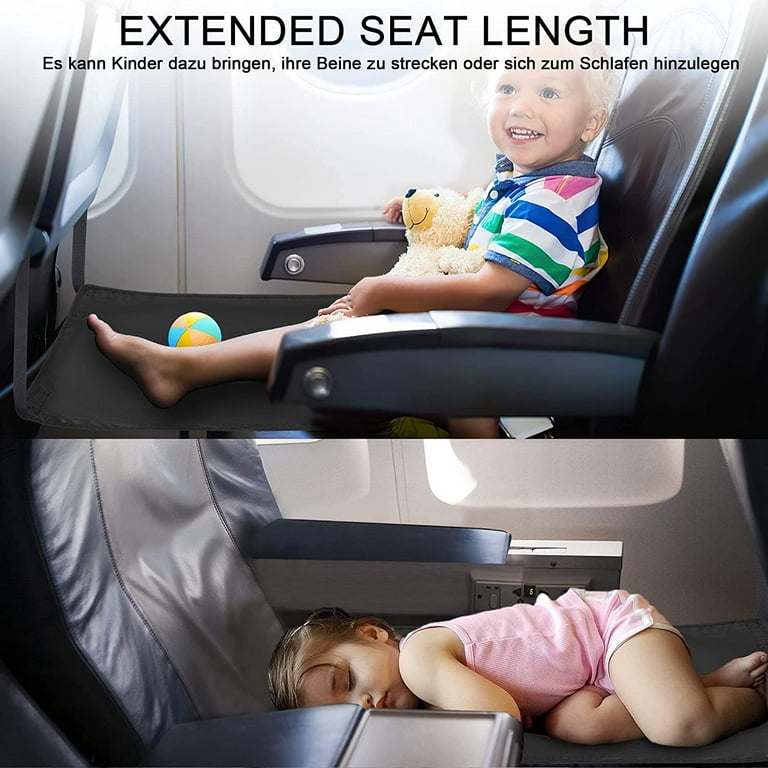 Toddler Airplane Footrest, Kids Travel Bed, Toddlers Portable Foot Rest  Hammock for Flights, Kids Bed Airplane Seat Extender, Leg Rest for Children  to Lie Down on Plane 