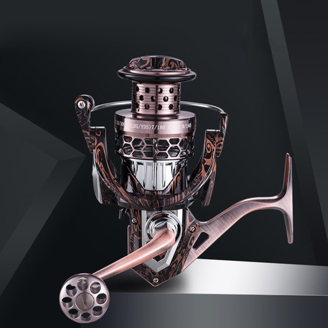 4.6/1 Carrete de fundición giratoria Manivela plegable Metal Engranaje de alta velocidad para artes de pesca Hugtrwg Para estrenar
