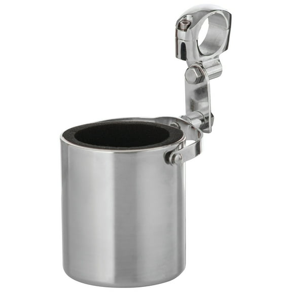Diamond Plate Stainless Steel Motorcycle Cup Holder