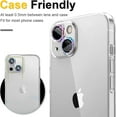 thumbnail image 5 of Dteck for Apple iPhone 15 Plus 3D Bling Diamond Ring Les Cover, Shockproof Drop Protection 9H Tempered Glass Camera Cover Metal Ring Case Friendly Scratch Resistant Camera Lens Protector, colorful, 5 of 5