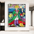 thumbnail image 5 of Banksy Graffiti Street Pop Art Divertido retrato famoso Pintura abstracta en lienzo Impresión Póster Imagen de pared Decoración para sala de estar y hogar, 5 of 5
