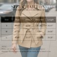 thumbnail image 2 of Wutalume Women's Solid Color Thick Long Sleeve Fashion Coat Jacket, Belted Short Jacket for Casual and Office Wear with Modern and Comfortable Design,Khaki L, 2 of 4