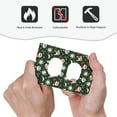 thumbnail image 4 of Haiem Festive Forest Friends Pattern Decorative Wall Plates, 1-Gang 5.0" x3.0", Unbreakable Thermoplastic Faceplate Cover for Decorator Receptacle Outlet & Switch-Style S, 4 of 6