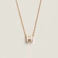 thumbnail image 5 of Mini Pendentif Pop H Hermès Or et Blanc 'H' Collier Pendentif, 5 of 5
