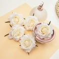 thumbnail image 2 of 50Pcs/Set Artificial Flower Head Vibrant No Water Need Elegant Simulated Rose Flower Head for Gift, 2 of 8