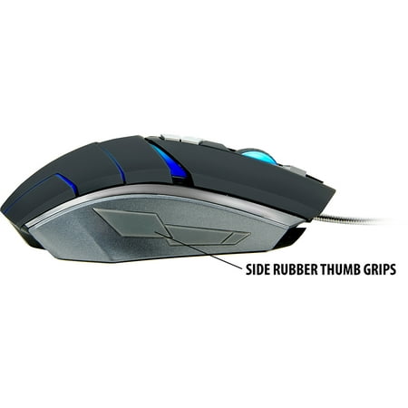 ENHANCE GX-M3 Optical Wired Gaming Mouse Mice with 2800 DPI , 7 Programmable Buttons , Weight Tuning and 4 LED Colors - Works with Apple , ASUS , HP and More Gaming Laptops and Desktops