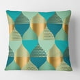 thumbnail image 2 of Designart Luxury Retro Drops II' Mid-Century Modern Throw Pillow - 18x18, 2 of 2