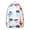 Pink-33, variant on Lightweight Travel Backpack with Geometric Rainbow Gradient and Ocean Beach Scenery – Waterproof, Spacious Backpack for Students and Commuters
