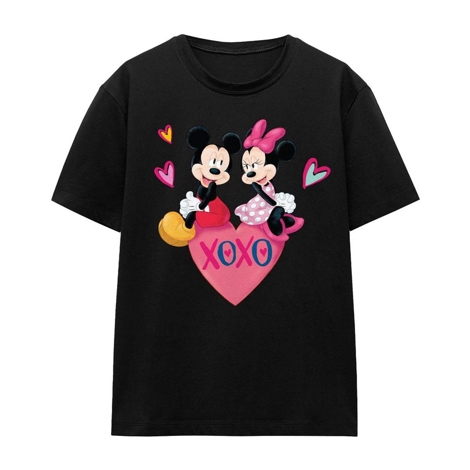 Mickey Mouse T-Shirt Adulte Xoxo Minnie Mouse Saint-Valentin