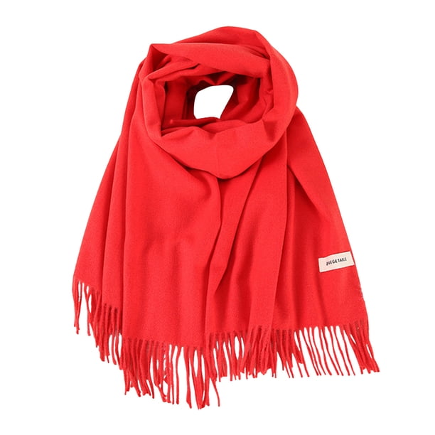 Bufanda De Invierno Unisex Lisa De Color Sólido, Suave Y Clásica