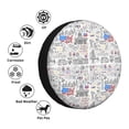 thumbnail image 4 of Pofeuu America Landmarks2 Print Spare Tire Wheel Cover for Car Truck SUV Camper Universal Fit Spare Tire Cover RV Spare Tire Covers-17 inch, 4 of 6