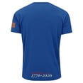 thumbnail image 3 of 250 Anniversary T Shirts for Men Fourth Of July American Flag Print Short Sleeve Crew Neck Shirts Moisture Wicking Classic Fit Workout Casual T Shirts, Royal Blue, #01 Royal Blue, 3 of 4