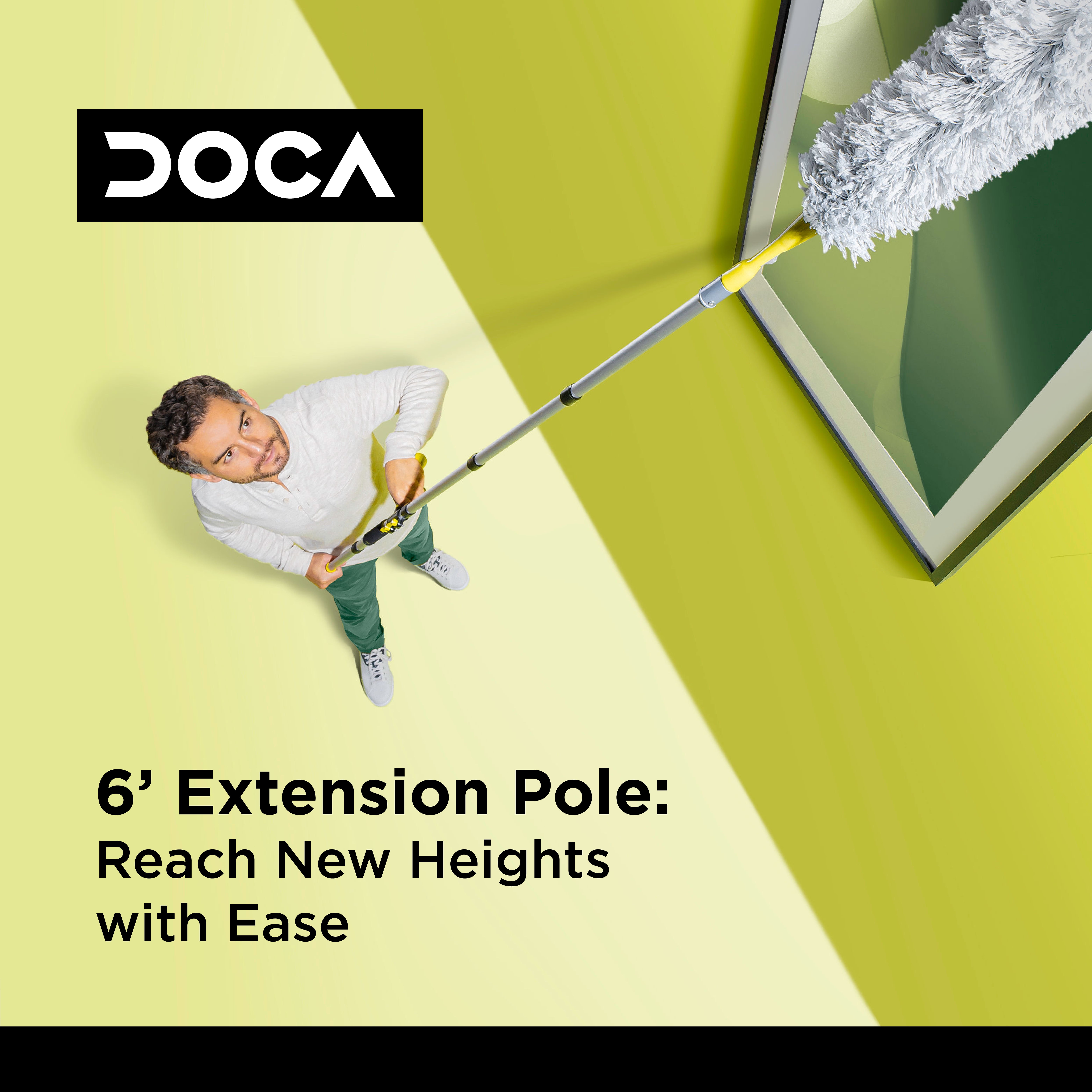 Doca 6' Pole Kit with Hinge and Feather Duster